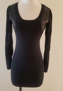 Material Girl Sequin Sweater Dress